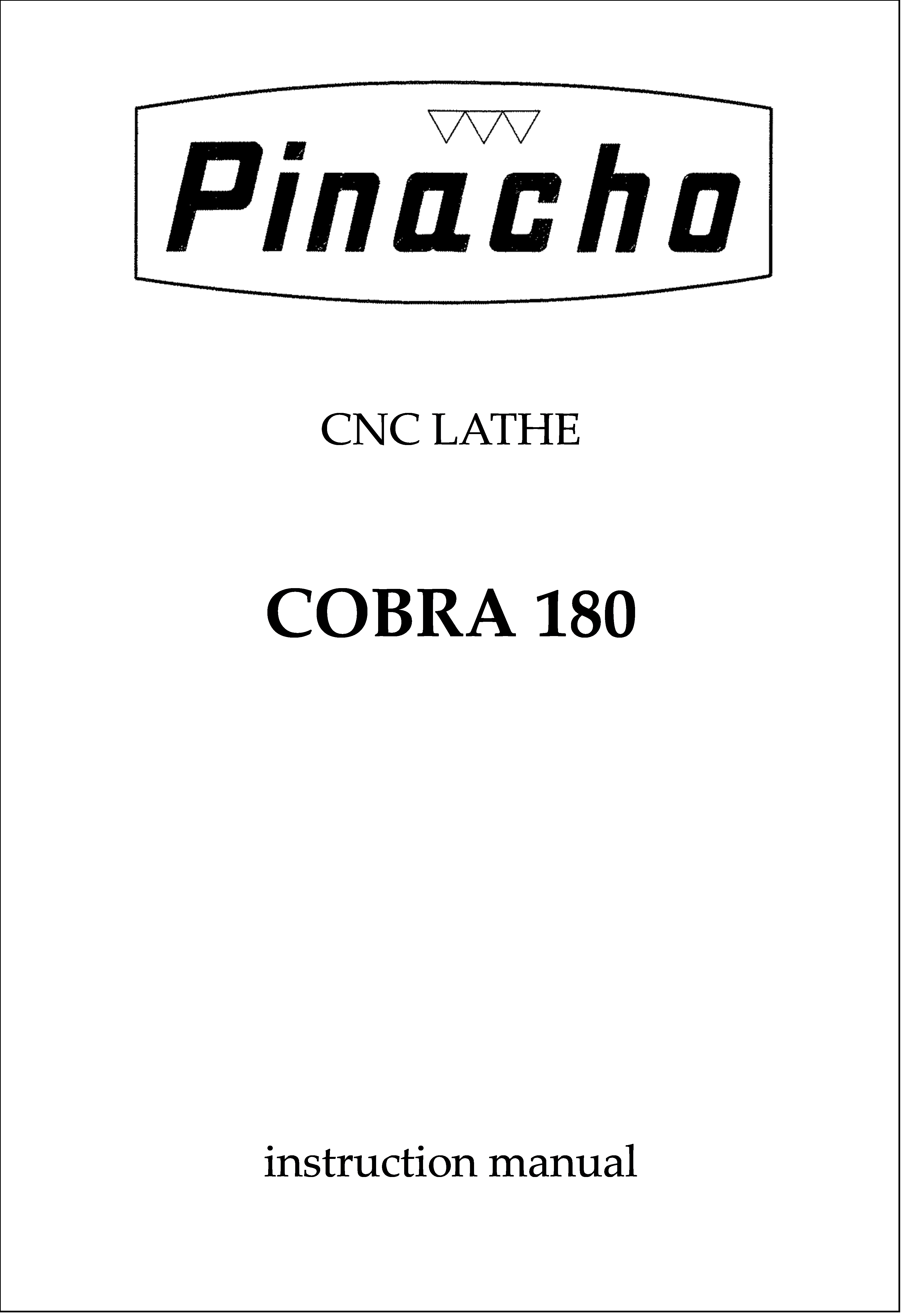 Manual Torno COBRA 180