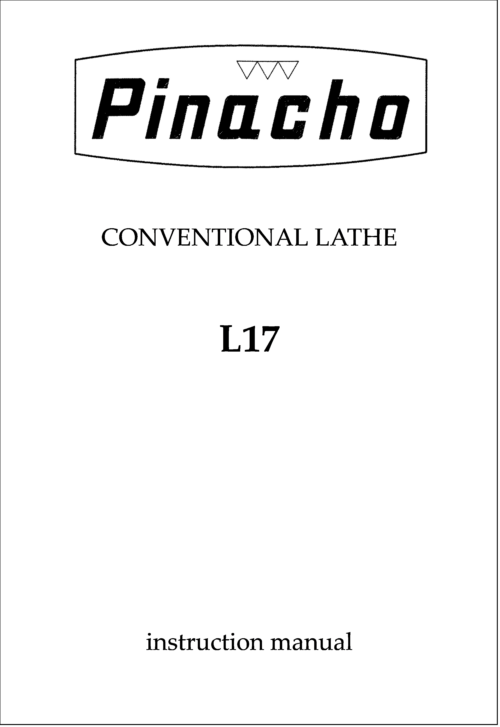 L17 Lathe Manual