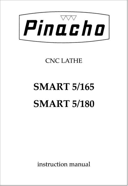 SMART5 165 and 180 Lathe Manuals