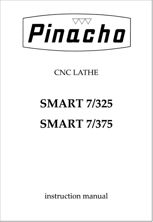 SMART7 325 and 375 Lathe Manuals