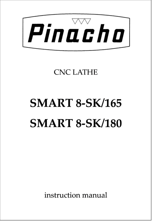 SMART8-SK 165 and 180 Lathe Manuals