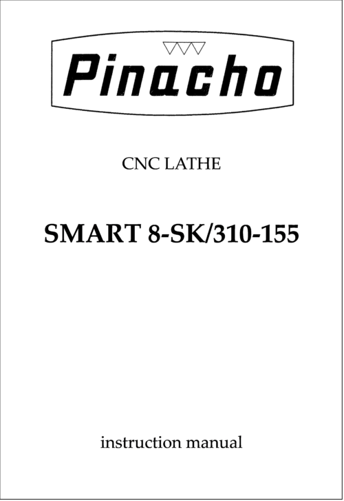 SMART8-SK 310-155 Lathe Manual