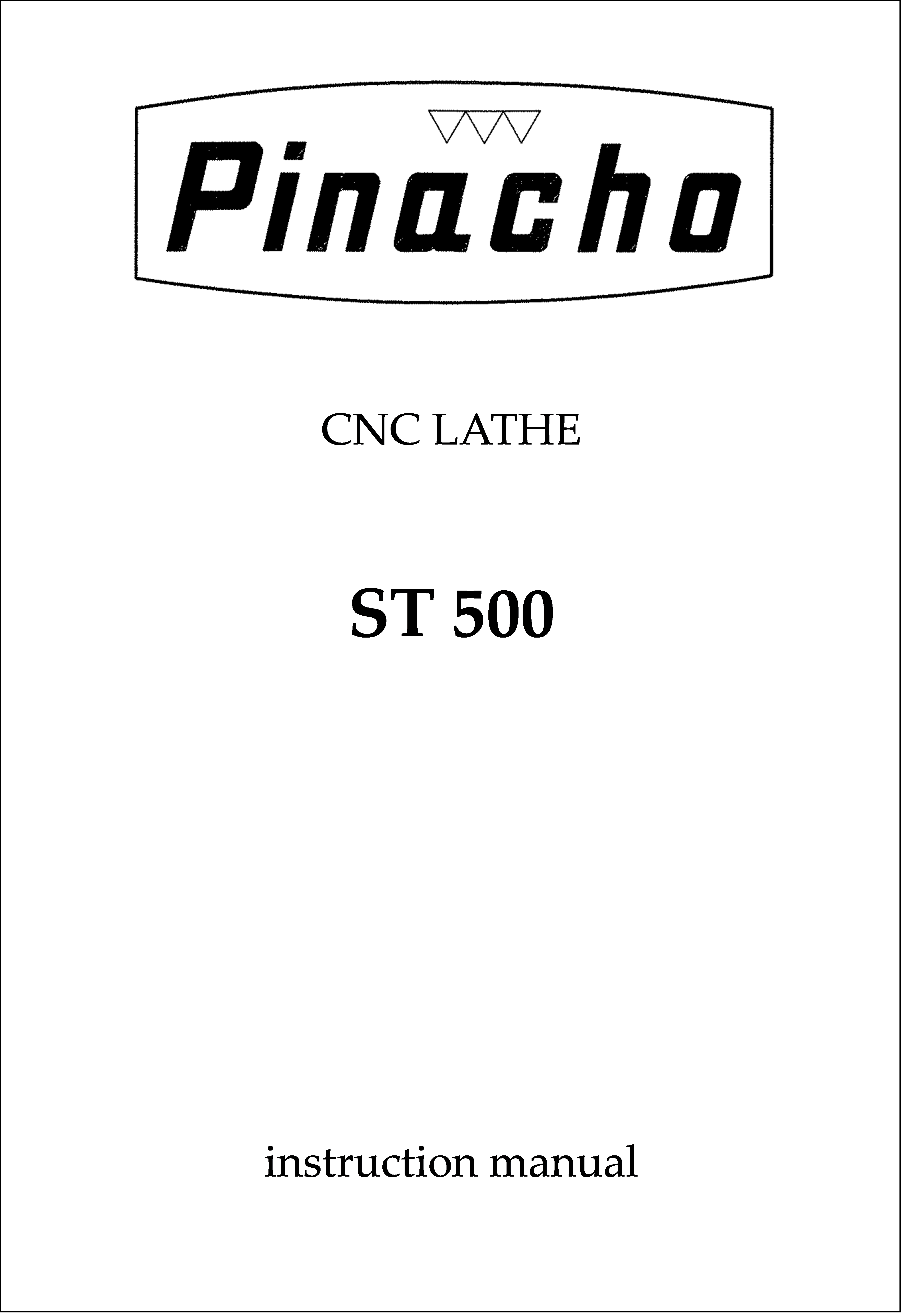 ST 500 Lathe Manual